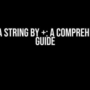 Split a String by +: A Comprehensive Guide