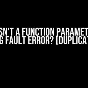 Why Doesn’t a Function Parameter Give a Seg Fault Error? [Duplicate]